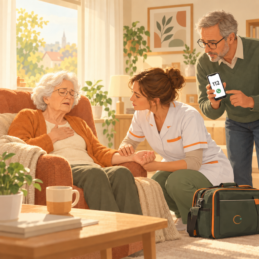 Urgence à domicile: appeler l'infirmière, le médecin ou le 112
